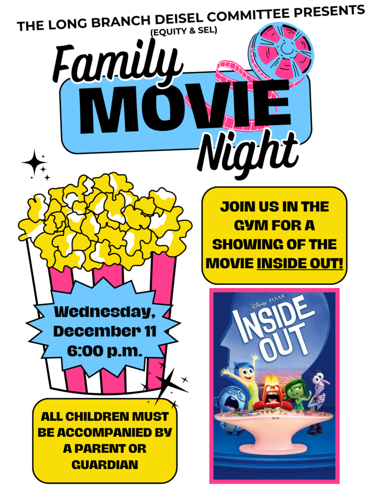 flyer for Family movie night 2024