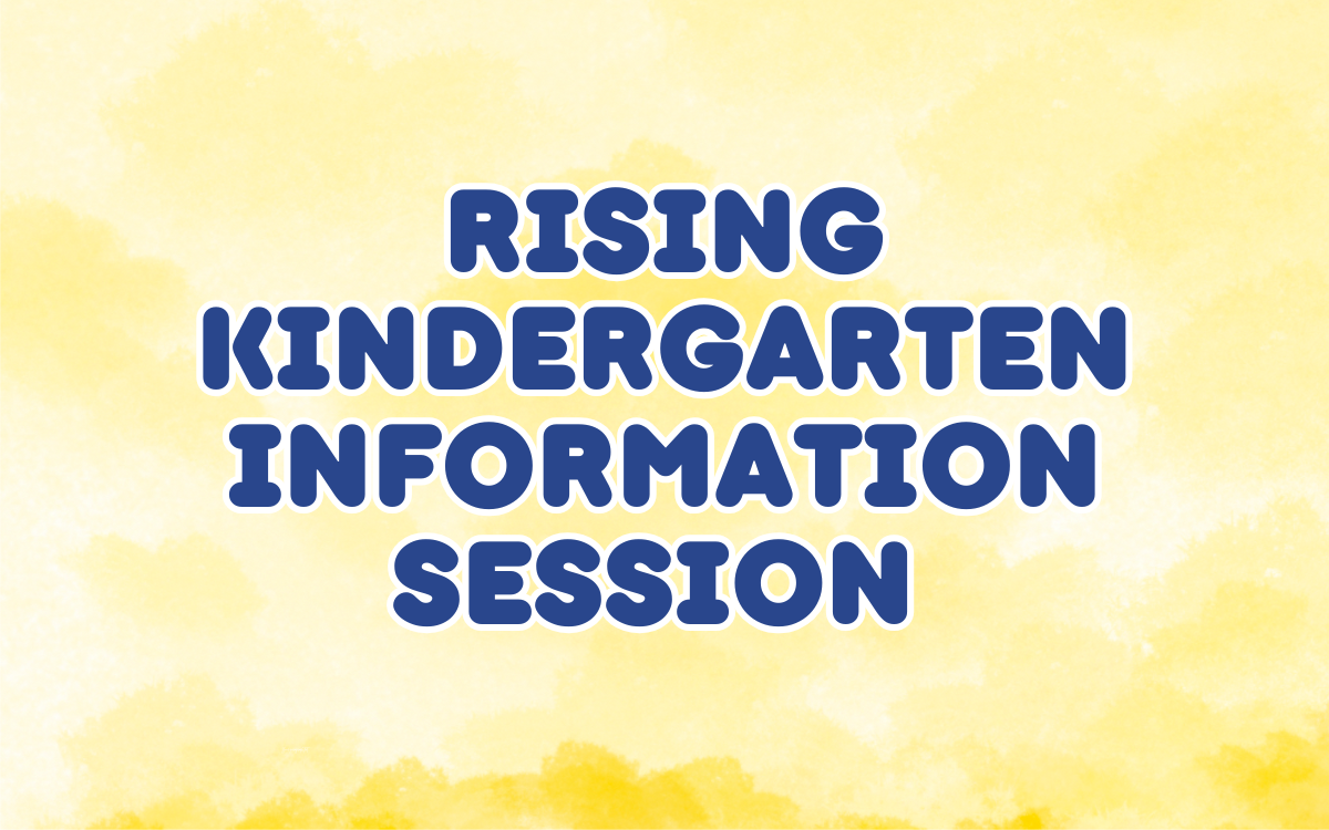 banner for rising kindergarten information sessions